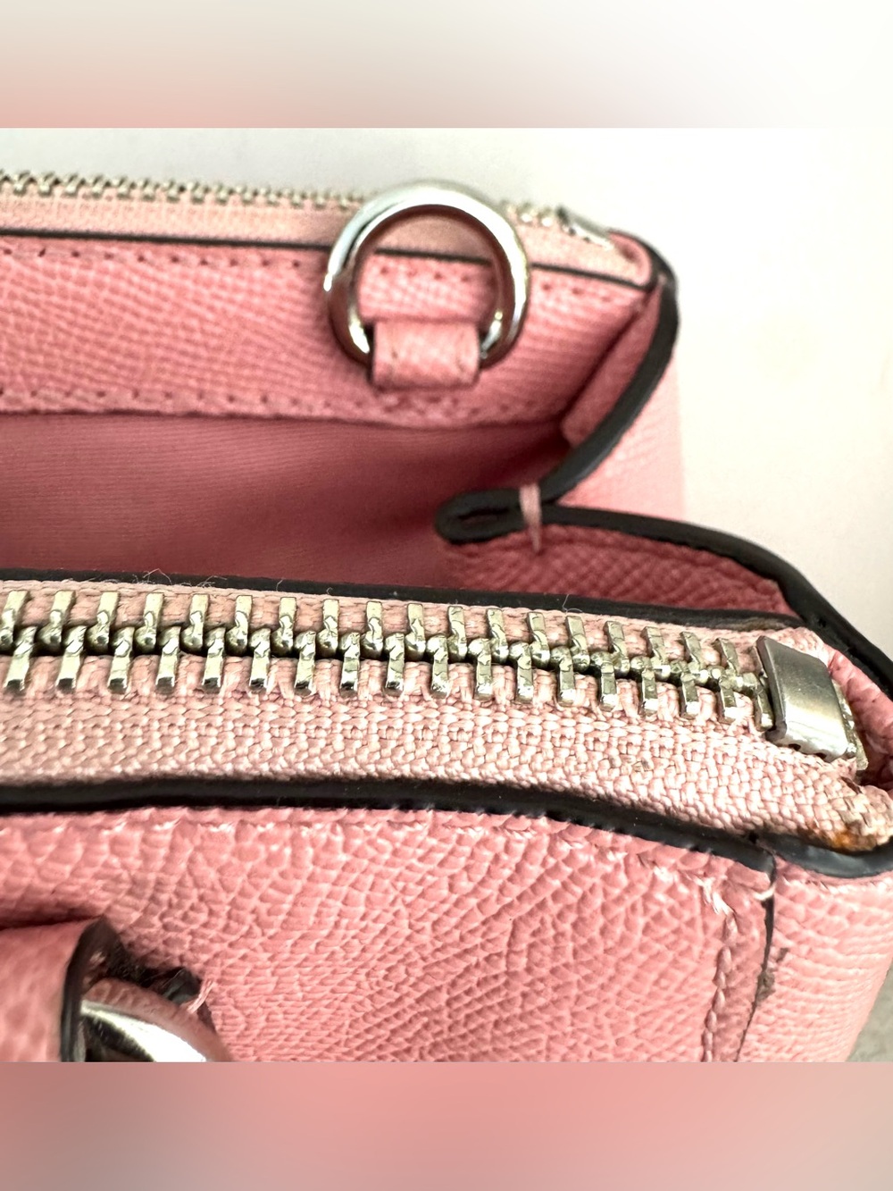 COACH Mini Bennett Pink Leather Satchel 2 Way Bag - Picture 11 of 11